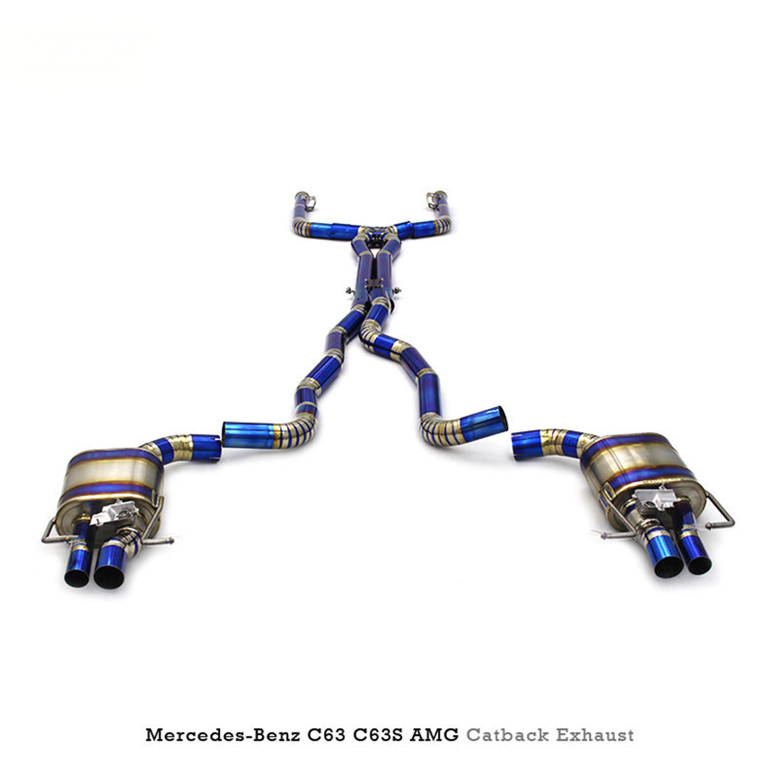Titanium Catback Exhaust System for Mercedes Benz C63 AMG W205 4.0T