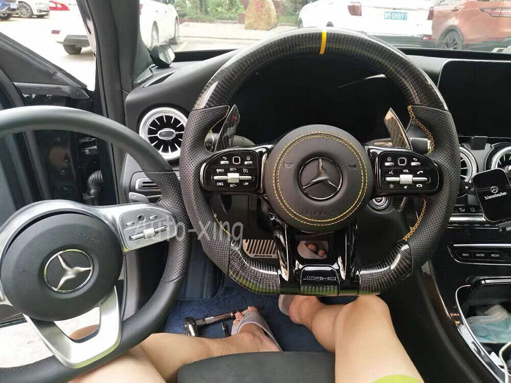 Mercedes-Benz 2020+ AMG Performance Style Customizable Steering Wheel (Fits 2010+ All Models)