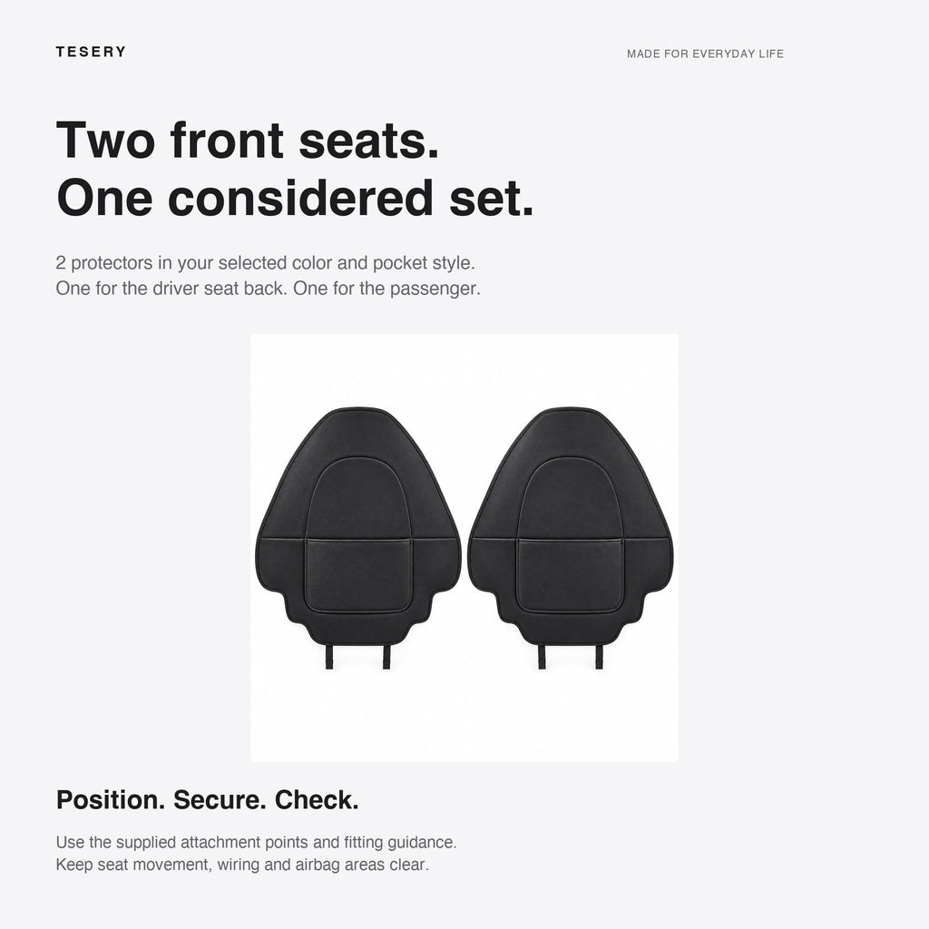 Seat Back Protector for Tesla Model 3 Highland & Model Y Juniper (2pcs)