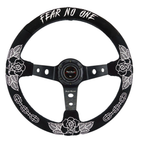 BW Rose Deep Dish Steering Wheel + Short Hub Adapter Kit For Honda Acura
