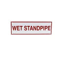 Sign Wet Standpipe 6" X 2" Fire Safety Compliance Sign