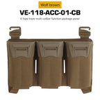 Signal & Steel K-Style Multi-Caliber Triple Mag Placard – 5.56 / SMG Magazine Panel for Plate Carriers