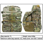 Signal & Steel MOLLE Expansion Backpack – Tactical Plate Carrier Pack with Hydration Storage (7L)