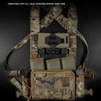 Signal & Steel MOLLE Expansion Panel for Chest Rigs – Tactical Front Mount Plate for Navigation & Phone Panels