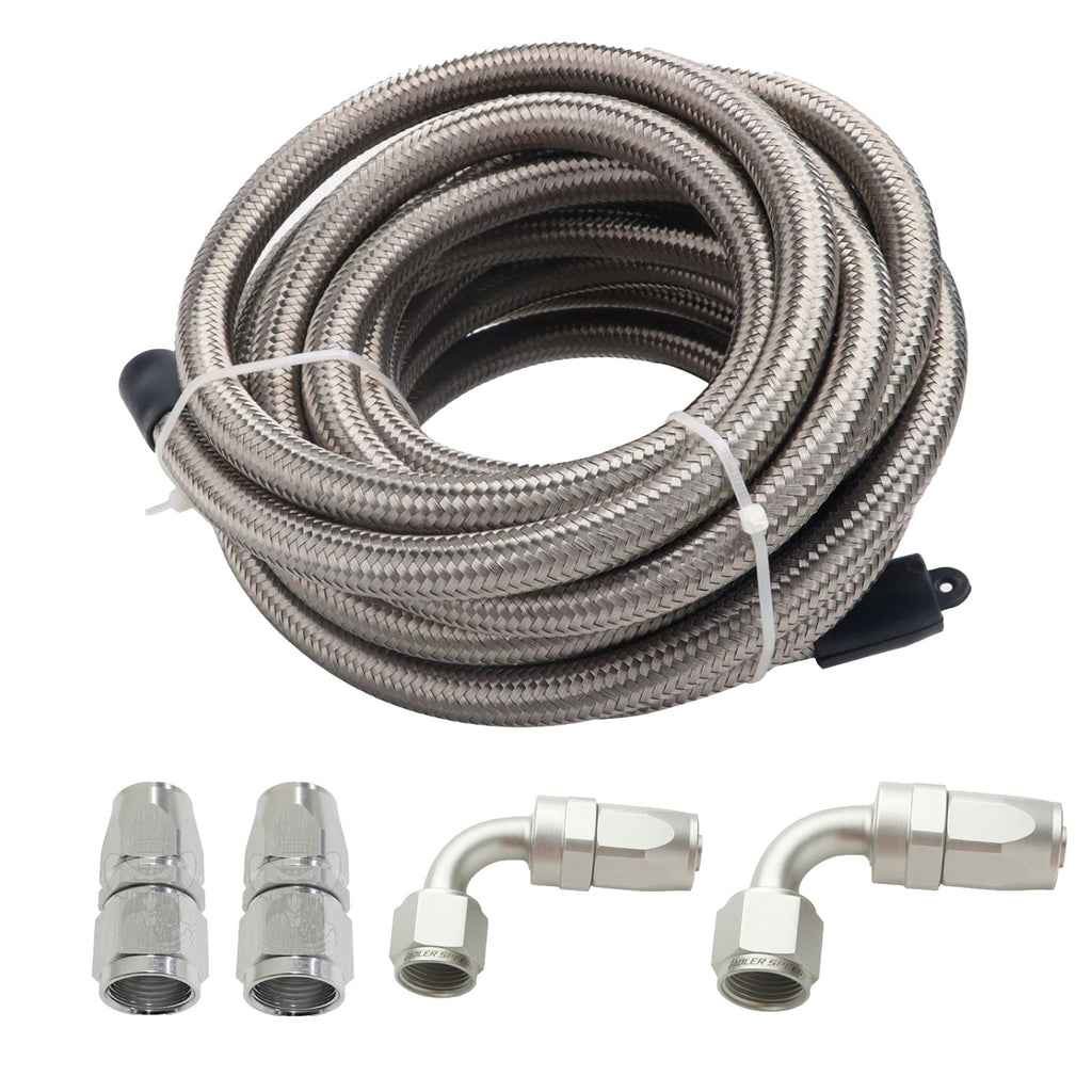 Universal Performance Oil Catch Can 2 Port -10AN Breather 750mL Baffle Tank 5 FT