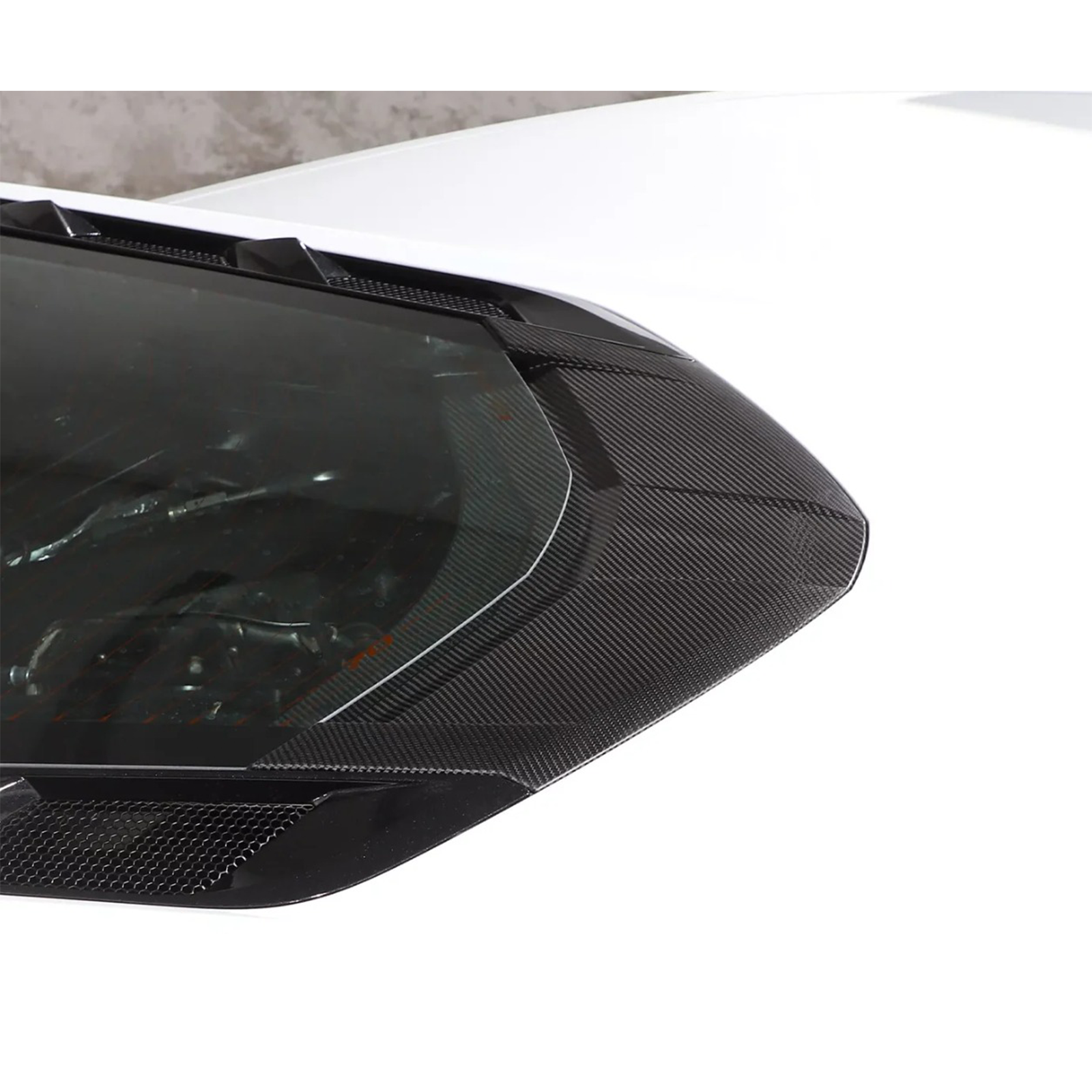 Carbon Fiber Rear Window Trim Cover Set for Chevrolet Corvette C8 Coupe