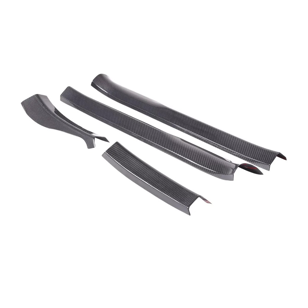 Carbon Fiber Interior Door Sill Trim Cover for Chevrolet Corvette C8 Z51 Z06