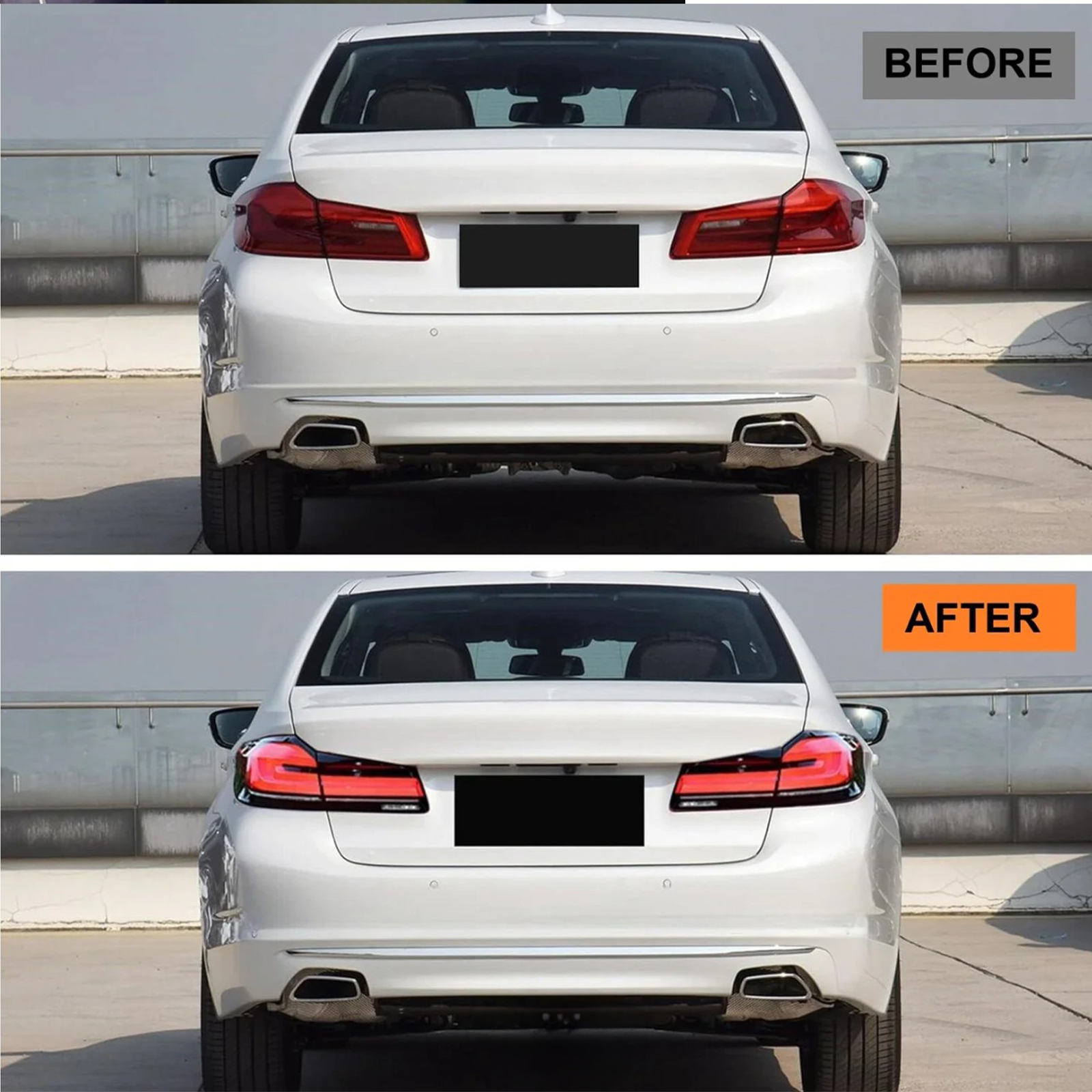 Clear LED Rear Tail Lights for BMW F90 M5 G30 5 Series