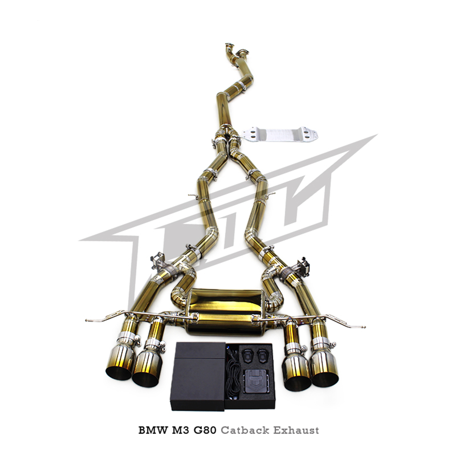 Valved Titanium Catback Exhaust System for BMW M3 M4 G80 G82 3.0T