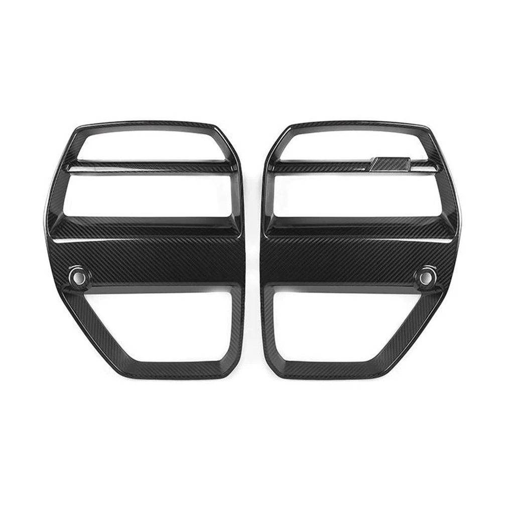 VR Style Carbon Fiber Front Grille Replacement Set for BMW G80 M3 G82 G83 M4