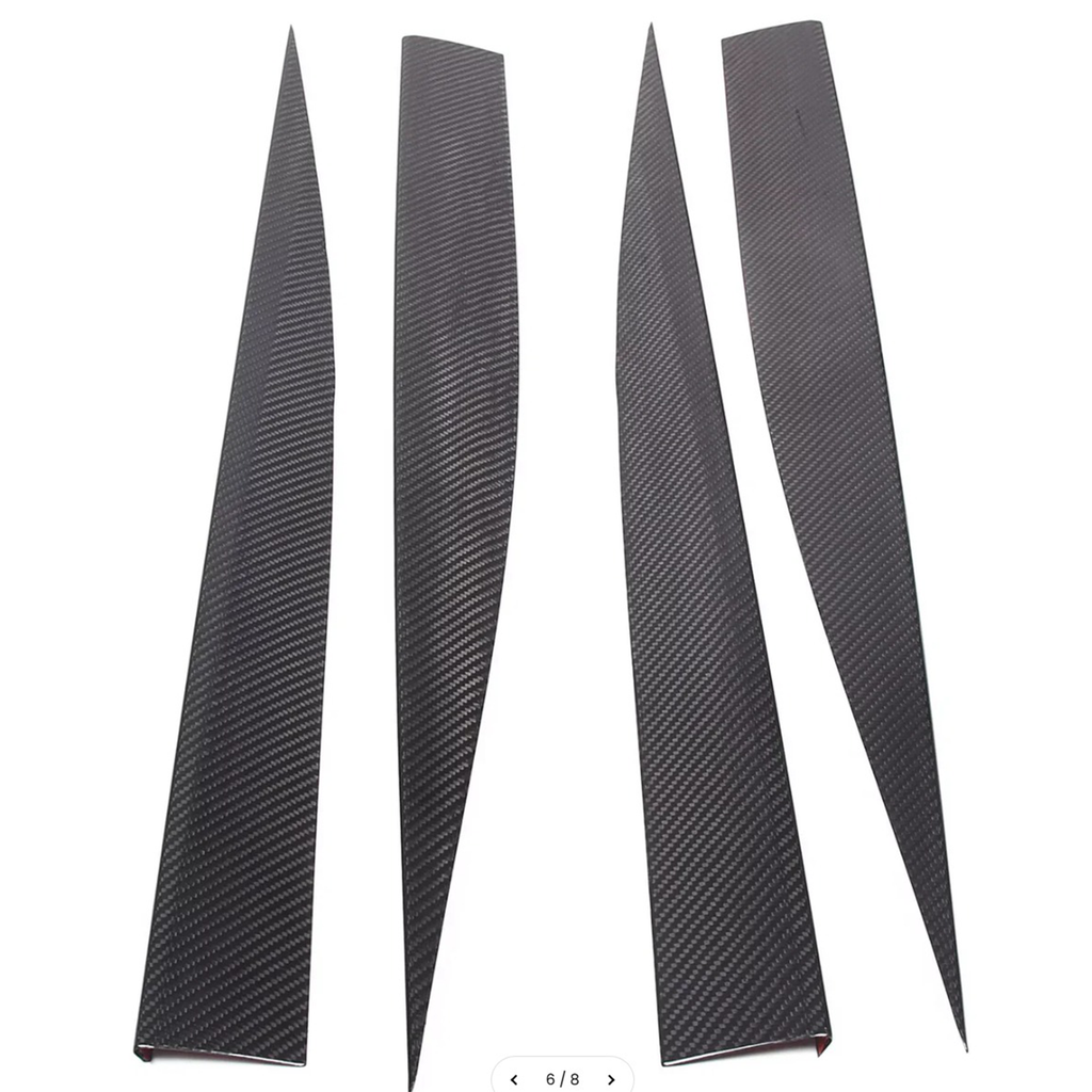 Carbon Fiber Side Skirt Trim Strip for Chevrolet Corvette C8 Stingray Coupe