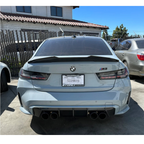 M Performance Style Carbon Fiber Rear Diffuser for BMW G80 M3 G82 G83 M4