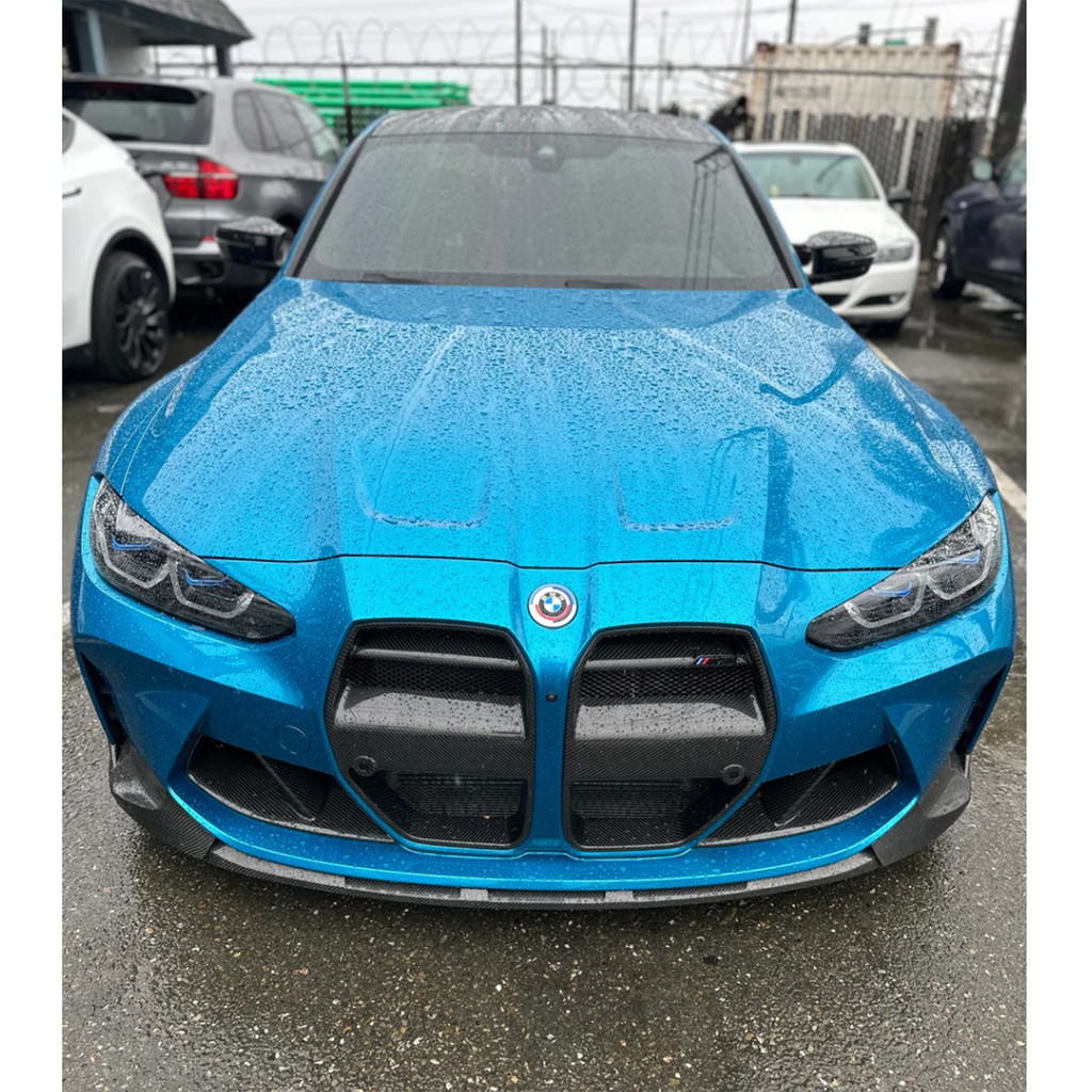 VR Style Carbon Fiber Front Grille Replacement Set for BMW G80 M3 G82 G83 M4