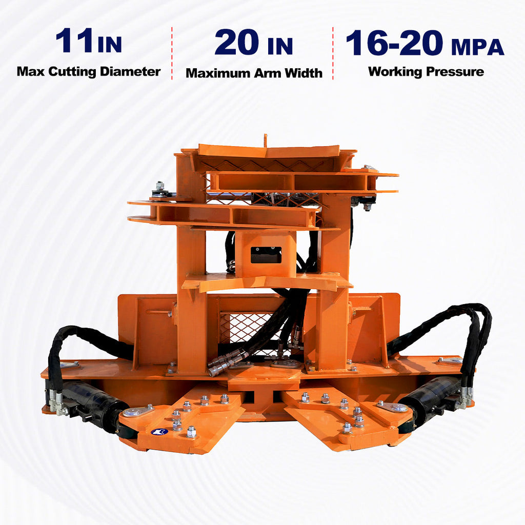 Greatbear Skid Steer Tree Shear with Grapple