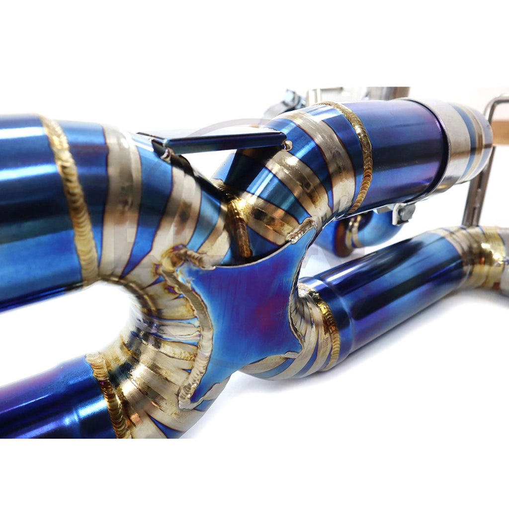 Titanium Valved Muffler Exhaust System for Ferrari 488 GTB Spider Pista