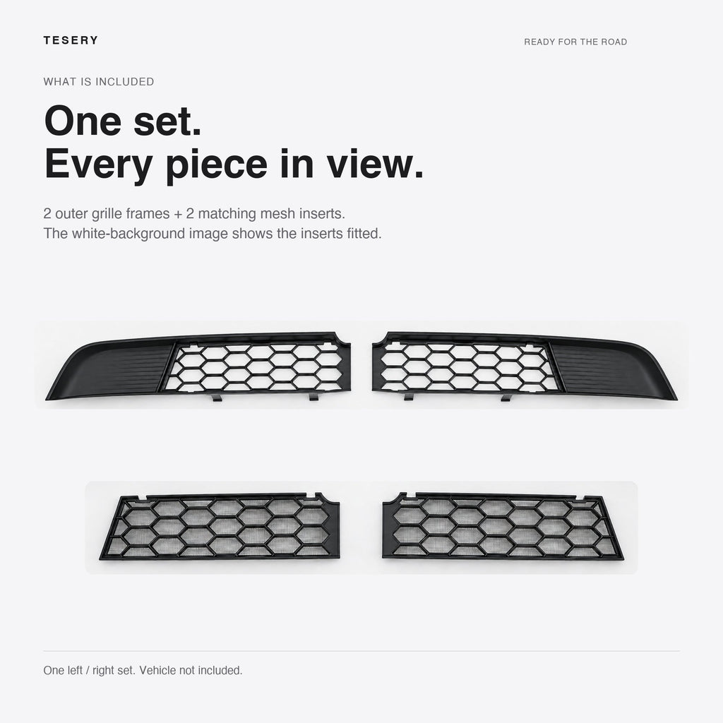 Split Insect Net Front Bumper Grill for Model Y Juniper / Model YL