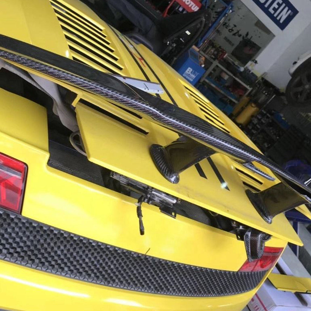 SRATEC Carbon Fiber Rear Spoiler Wing for Lamborghini Gallardo LP540 LP550 LP560 LP570 Modified Track Version