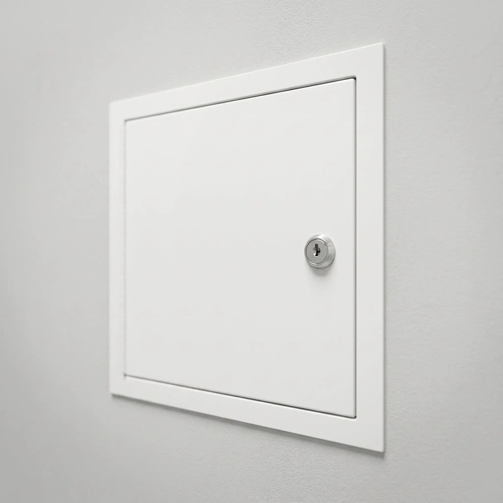 Access Panel 12" X 24" White Flush Trim Cam