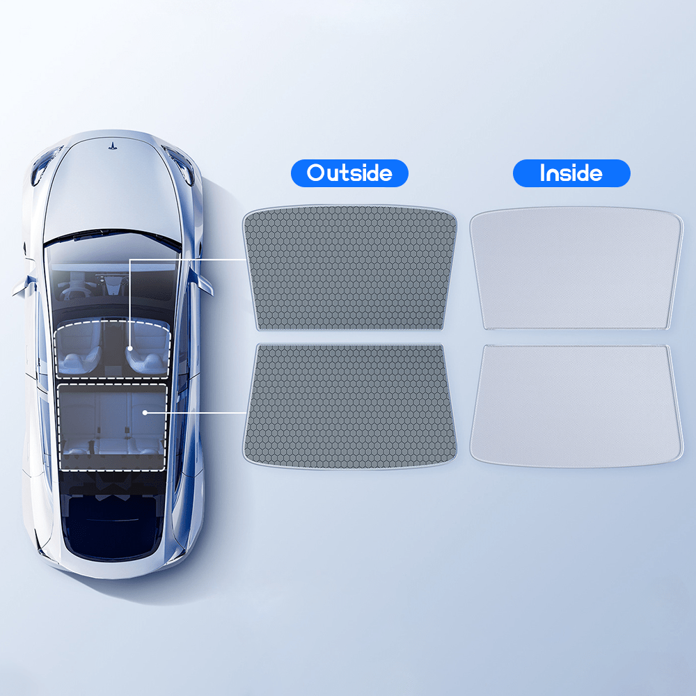 Glass Roof Sunshade for Tesla Model 3 | TESERY