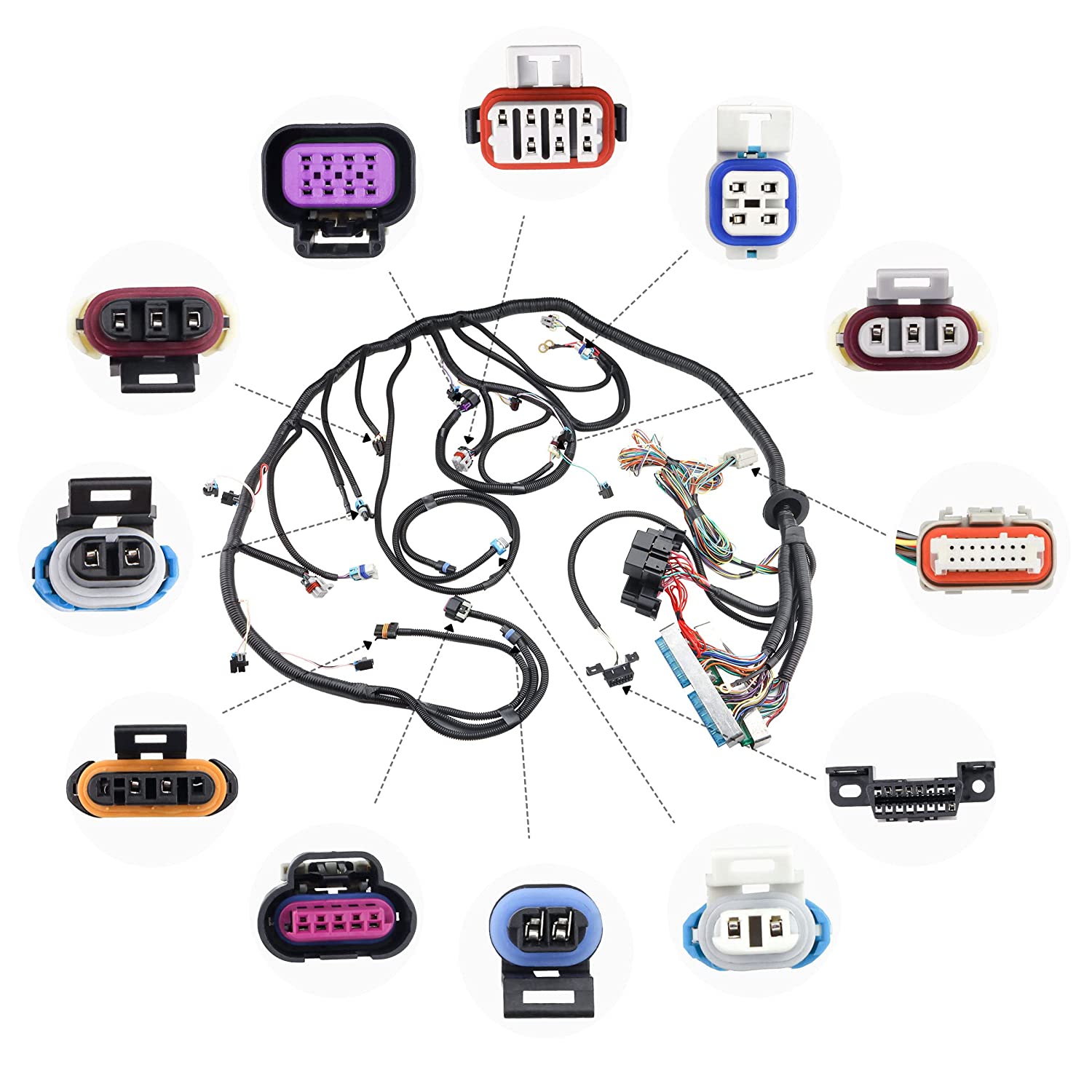 For 2003-2007 LS3 Standalone Wiring Harness T56 Or Non Electr LS 4.8 5.3 6.0 DBW