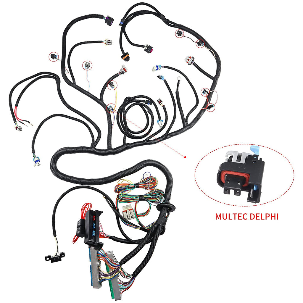 For 2003-2007 LS3 Standalone Wiring Harness T56 Or Non Electr LS 4.8 5.3 6.0 DBW