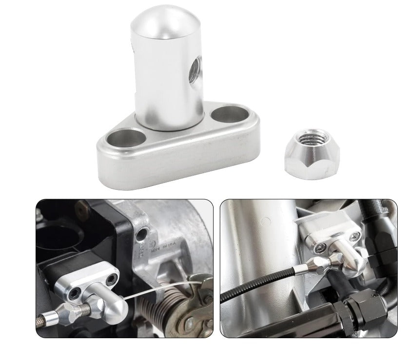 Throttle Cable Bracket Single Stud 00-04 GM LS1 Compatible Throttle Body with 3" Linkage Cam