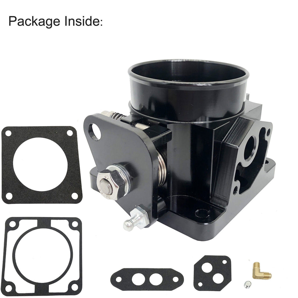 86-93 Ford Mustang GT Cobra LX 5.0 SL 75mm Throttle Body High Performance Billet