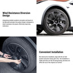TESERY 18″ 19″ 20″ Wheel Covers for Tesla Model 3 / Model Y (4PCS)
