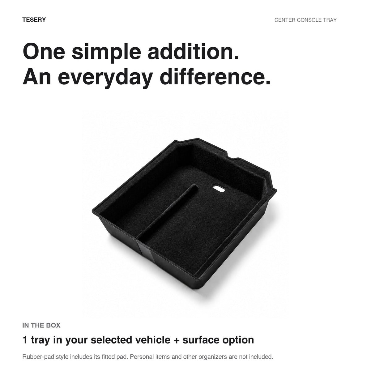 TESERY Center Console Tray for Model 3 & Model Y & Model YL