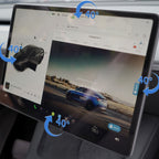 4 Way Adjustable Swivel Screen Mounting Kit For Model Y Juniper / Model 3 Highland - Upgrade Version | TESERY