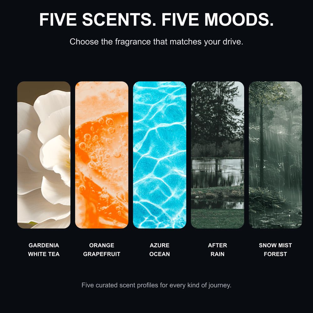 Tesla Model Y/3/S/X Cloud Mist Car Diffuser With Ambient Lighting