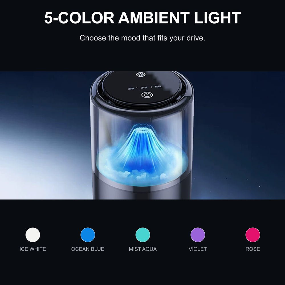 Tesla Model Y/3/S/X Cloud Mist Car Diffuser With Ambient Lighting