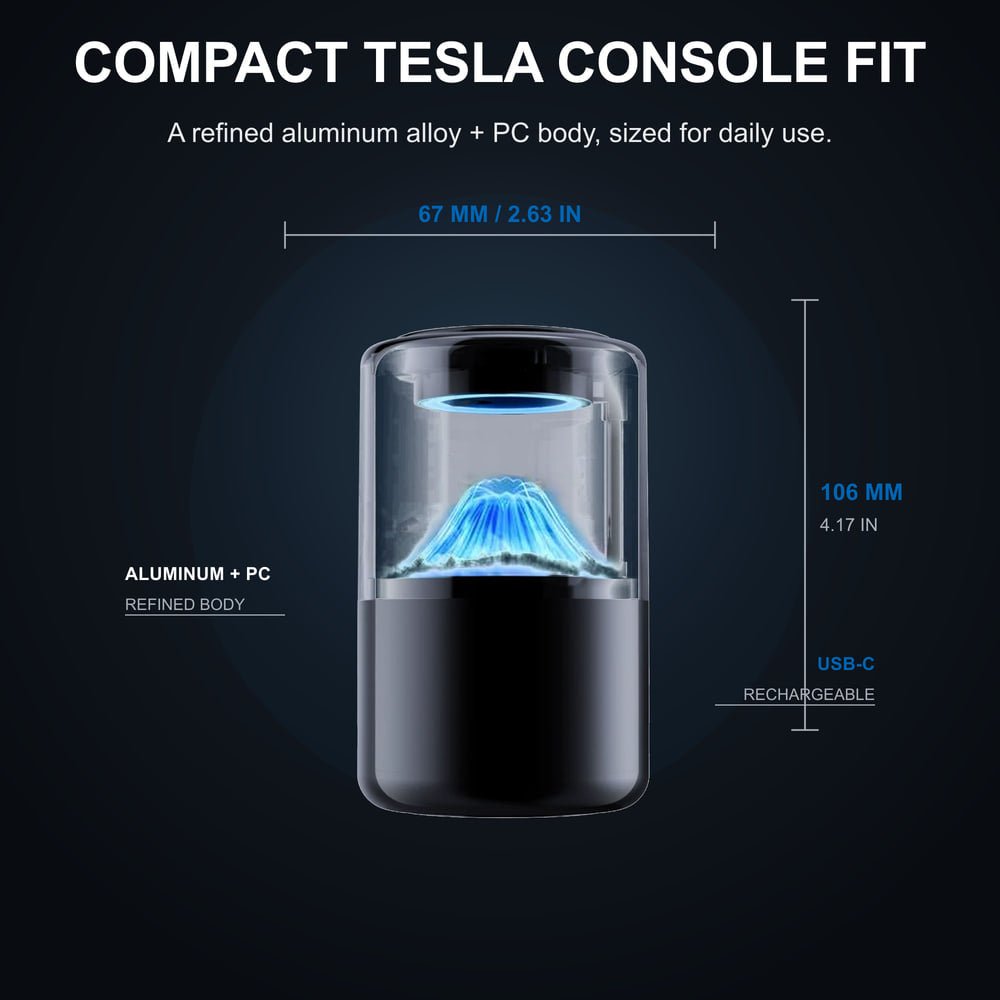 Tesla Model Y/3/S/X Cloud Mist Car Diffuser With Ambient Lighting