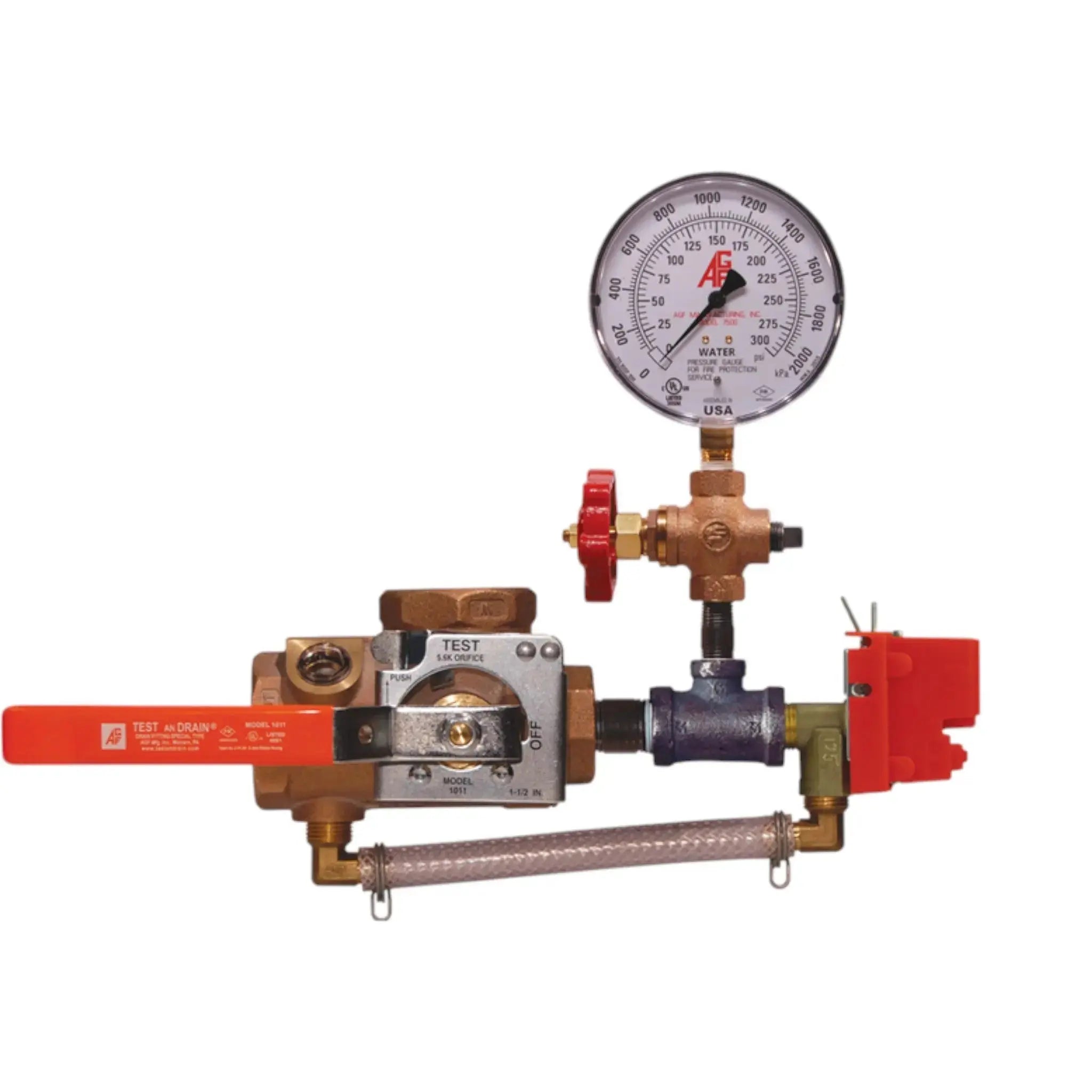 Test And Drain M1011T Ball Valve With Pressure Gauge