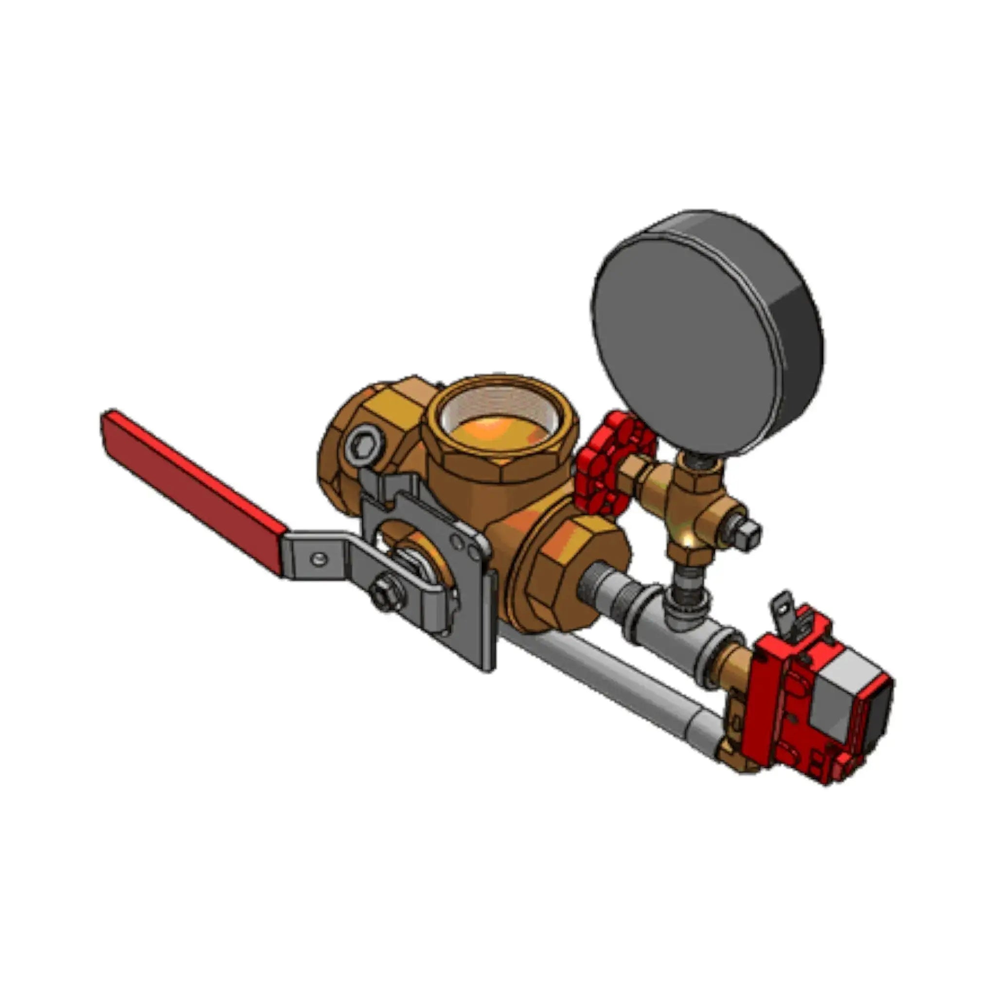 Test And Drain M1011T Ball Valve With Pressure Gauge