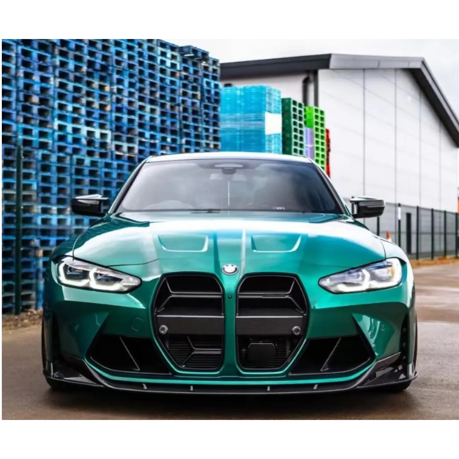 Pre-Preg CT Style Carbon Fiber Front Lip for BMW G80 M3 G82 G83 M4