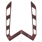 Carbon Fiber Rear Window Trim Cover Set for Chevrolet Corvette C8 Coupe