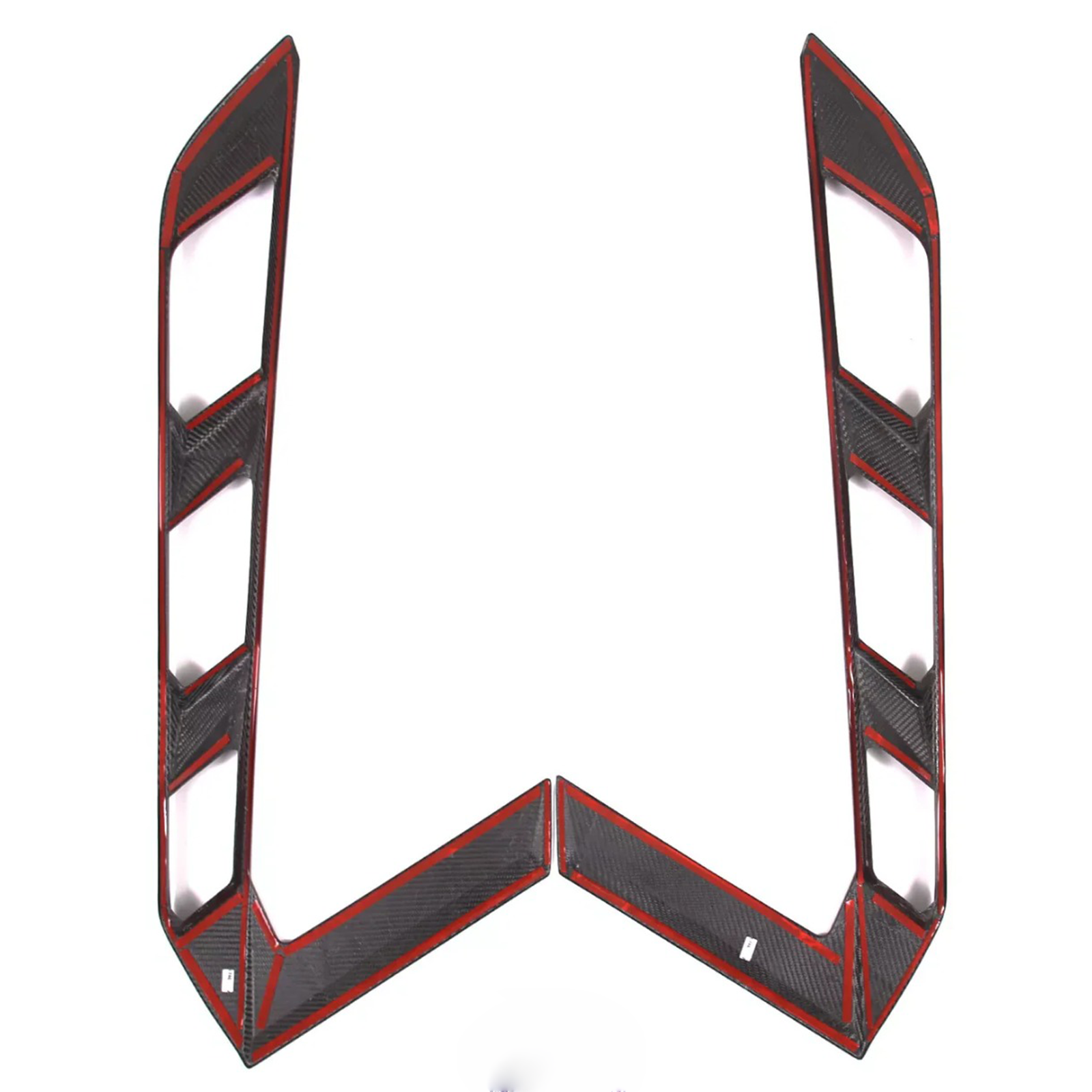 Carbon Fiber Rear Window Trim Cover Set for Chevrolet Corvette C8 Coupe