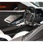 Dry Carbon Fiber Interior Door Bow Cover Trim for Chevrolet Corvette C8