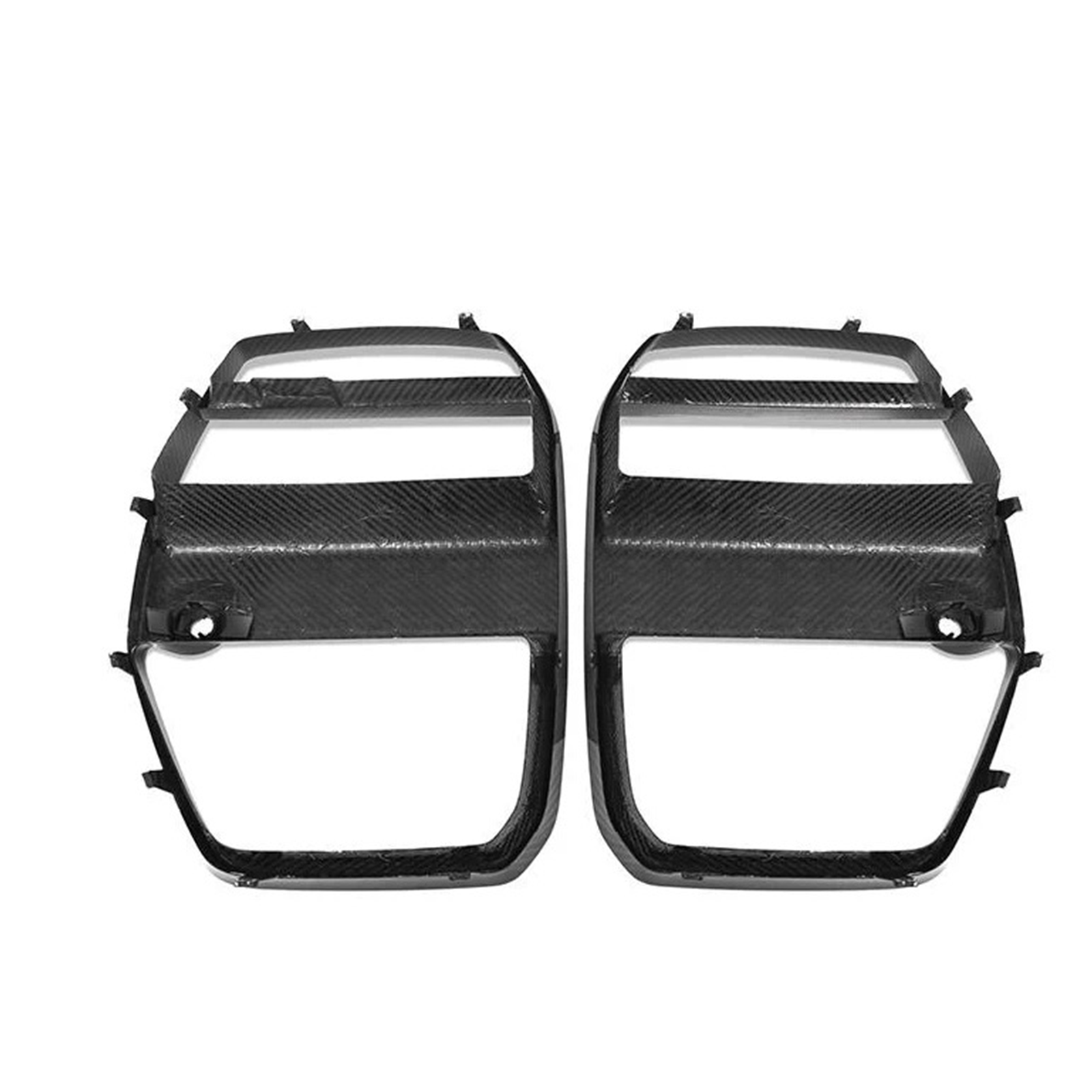 VR Style Carbon Fiber Front Grille Replacement Set for BMW G80 M3 G82 G83 M4