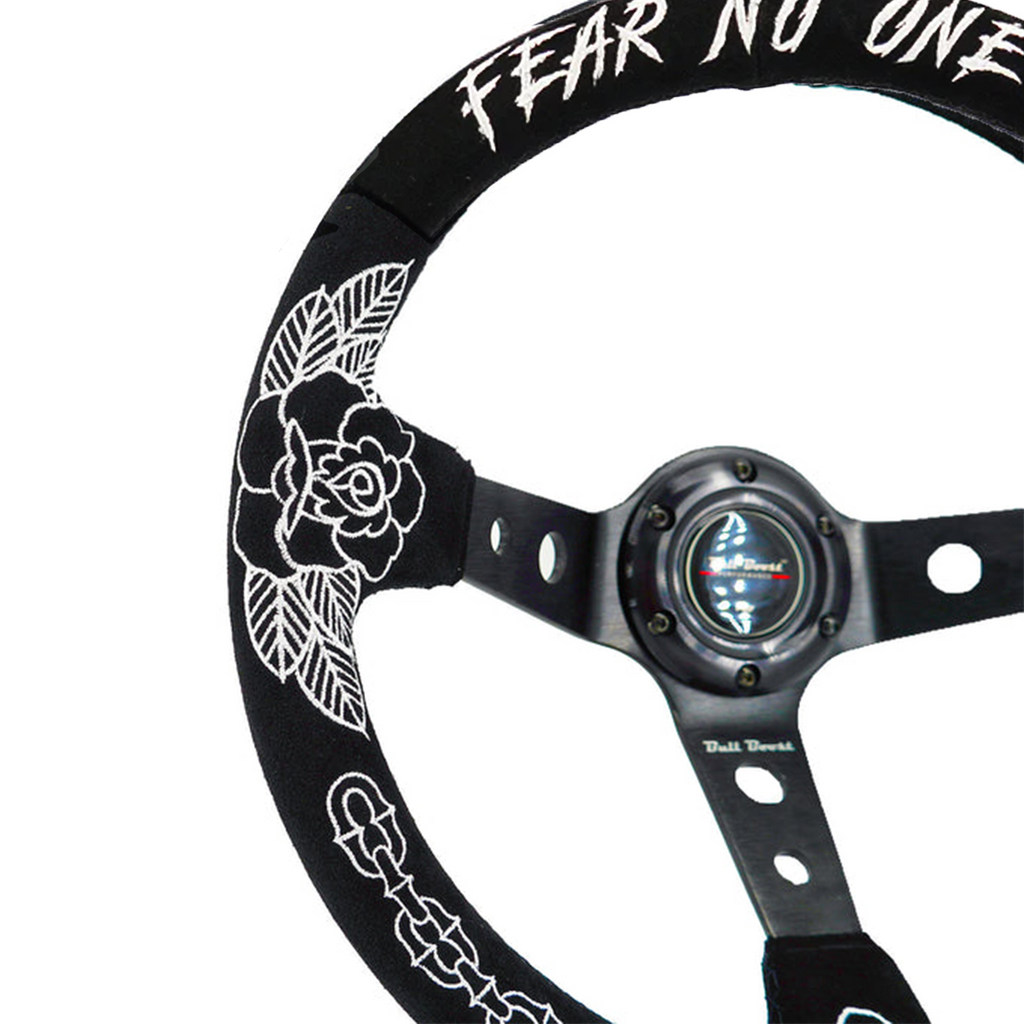 BW Rose 350MM Steering Wheel + Hub Adapter Kit For Subaru Impreza WRX