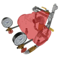 Trim 8" Alarm Horizontal J-1 Galvanized Fire Protection