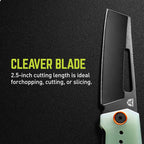 TRUE TRU-FMK-1035 BERM Cleaver Flipper Medium with Natural G10 Handle