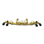 Valved Gold Plated Catback Exhaust Carbon Fiber Tips for Corvette C8