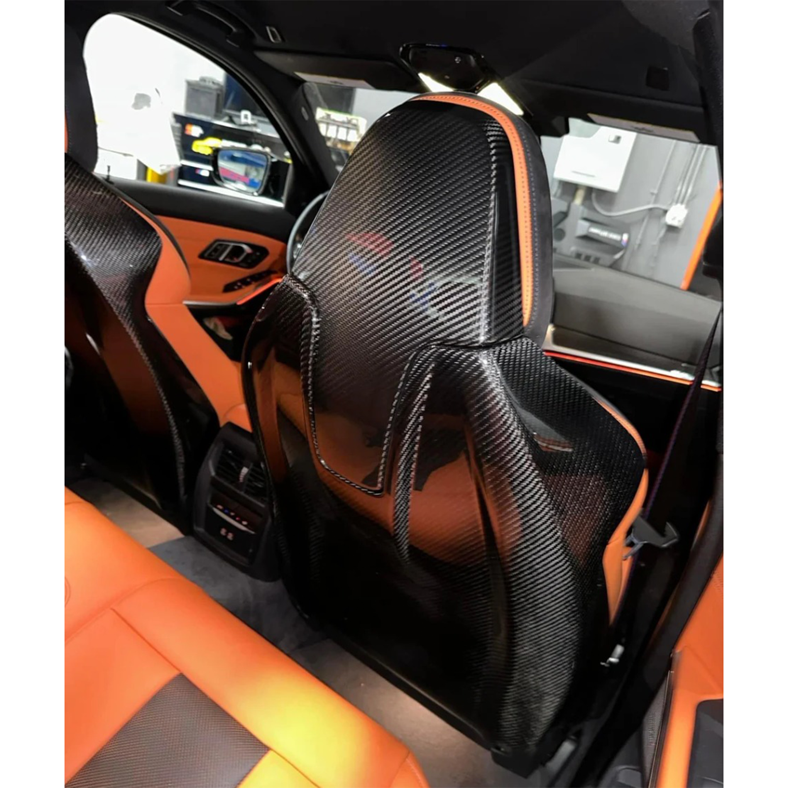 Carbon Fiber Full Seat Back Cover for BMW G80 M3 G82 G83 M4 G87 M2