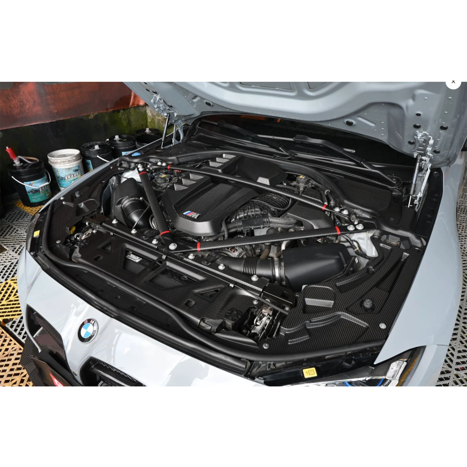 Dry Carbon Front Engine Corner Headlight Cover Set for BMW G8X G80 G81 M3 G82 G83 M4 G87 M2