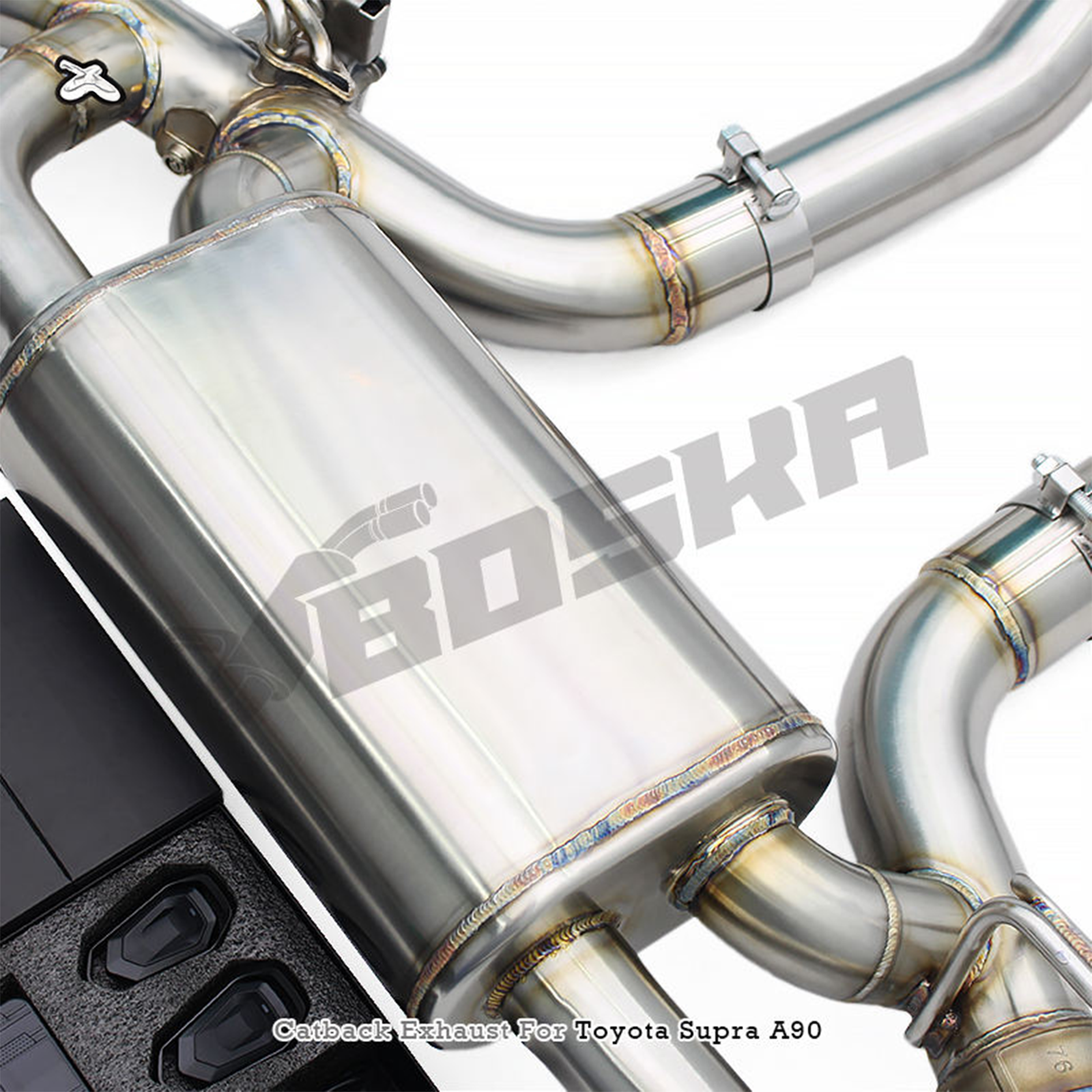 T304 Stainless Valved Catback Exhaust System for Toyota Supra A90 A91 3.0T