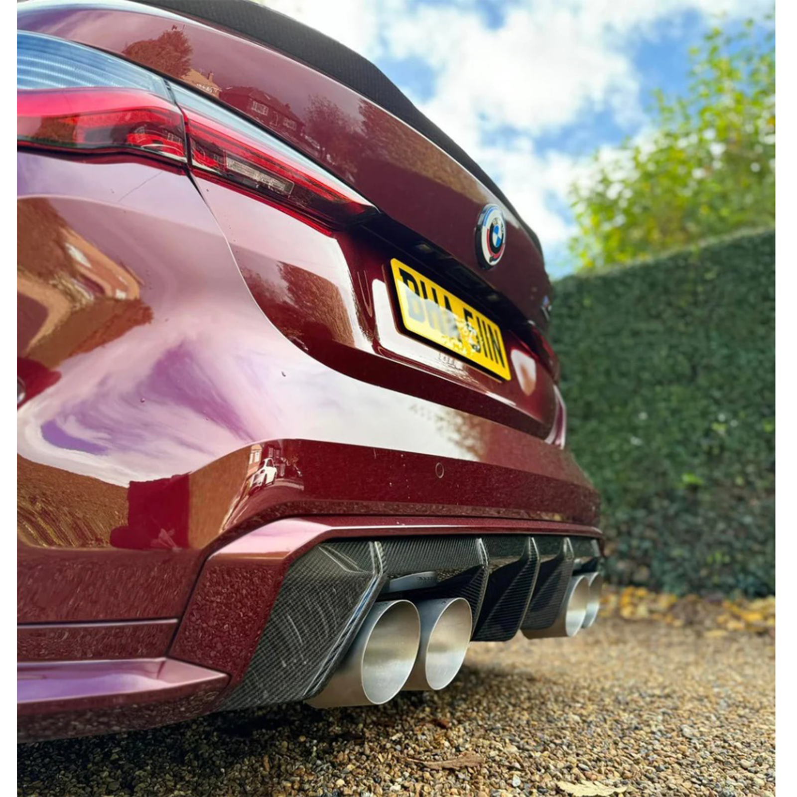 M Performance Style Carbon Fiber Rear Diffuser for BMW G80 M3 G82 G83 M4