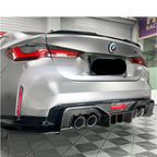 Carbon Fiber AD Style Rear Diffuser w/ LED Light for BMW G80 G81 G82 G83 M3 M4