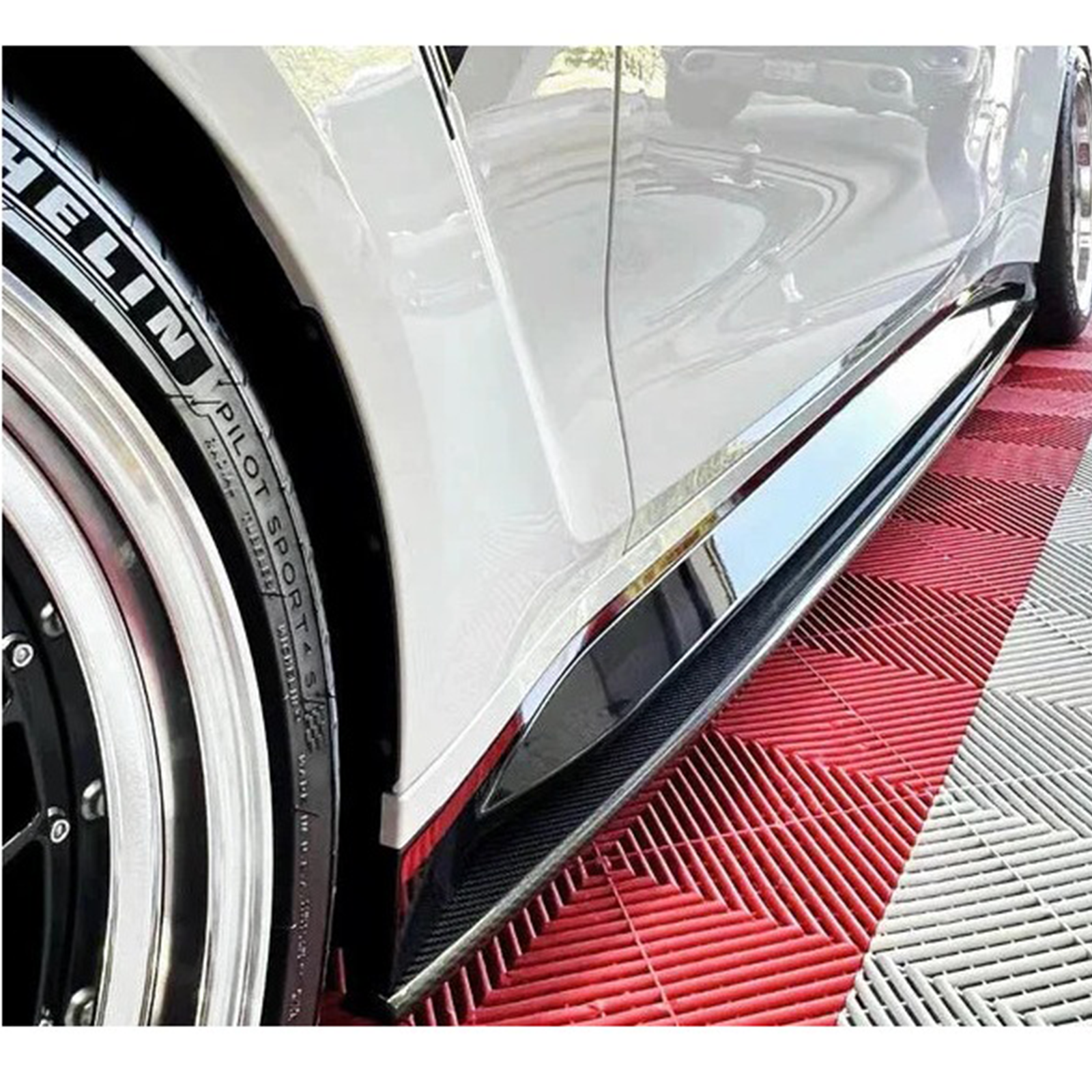 Carbon Fiber Side Skirts Extension for BMW G80 M3 G82 G83 M4